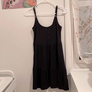 Black tiered dress